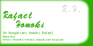 rafael homoki business card